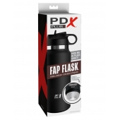 Черный мастурбатор в виде бутылки Fap Flask - Pipedream - в Красноярске купить с доставкой