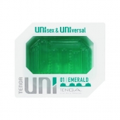 Зеленый мастурбатор-стимулятор Tenga Uni Emerald - Tenga - в Красноярске купить с доставкой