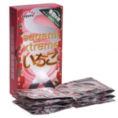 Презервативы Sagami Xtreme Strawberry c ароматом клубники - 10 шт. - Sagami - купить с доставкой в Красноярске