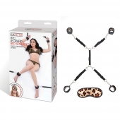 Леопардовая фиксация на матрас для рук и ног Classic Bedspreader - Lux Fetish - купить с доставкой в Красноярске