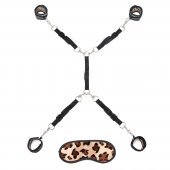 Леопардовая фиксация на матрас для рук и ног Classic Bedspreader - Lux Fetish - купить с доставкой в Красноярске