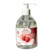 Лубрикант на водной основе Love Protection Raspberry с ароматом малины - 300 мл. - Lola Games - купить с доставкой в Красноярске