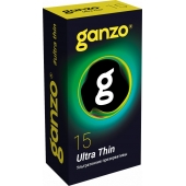 Прозрачные ультратонкие презервативы Ganzo Ultra thin - 15 шт. - Ganzo - купить с доставкой в Красноярске