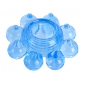 Голубая гелевая насадка-цветок - Toyfa Basic - в Красноярске купить с доставкой