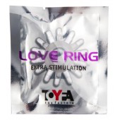 Прозрачное гелевое эрекционное кольцо с шипиками - Toyfa Basic - в Красноярске купить с доставкой