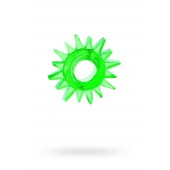 Зеленое эрекционное кольцо-солнце - Toyfa Basic - в Красноярске купить с доставкой