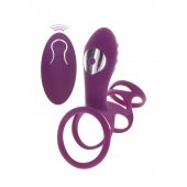 Фиолетовая эрекционная вибронасадка Halo Halo C-Ring Sleeve - Toy Joy - в Красноярске купить с доставкой