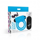 Голубое эрекционное виброкольцо 28X Remote Control Vibrating Cock Ring   Bullet - XR Brands - в Красноярске купить с доставкой