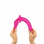 Ярко-розовый двусторонний фаллоимитатор Switch Plug-In Semi-Realistic Size L - Strap-on-me купить с доставкой в интернет-магазине Orgasmix в Красноярске Ярко-розовый двусторонний фаллоимитатор Switch Plug-In Semi-Realistic Size L - Strap-on-me