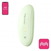 Зеленый вибромассажер в трусики Magic Motion Nyx - 8,8 см. - Magic Motion