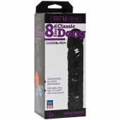 Насадка-фаллоимитатор Vac-U-Lock CodeBlack 8 Inch Classic Dong - 19,3 см. - Doc Johnson - купить с доставкой в Красноярске