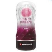 Прозрачный текстурированный мастурбатор Vacuum Cup Masturbator Black Hole - Baile - в Красноярске купить с доставкой