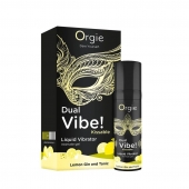 Съедобный жидкий вибратор Dual Vibe! со вкусом лимонного джина с тоником - 15 мл. - ORGIE - купить с доставкой в Красноярске