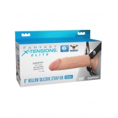 Полый страпон на ремнях 6’’ Hollow Silicone Strap-on - Pipedream - купить с доставкой в Красноярске