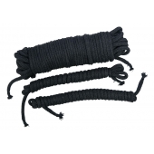 Чёрные хлопковые верёвки для бондажа - Orion - купить с доставкой в Красноярске