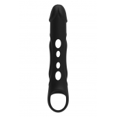 Черная насадка-удлинитель Vibrating Extender With Remote с вибрацией - Dream Toys - в Красноярске купить с доставкой