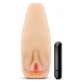 Мастурбатор-вагина с вибрацией Soft   Wet Natasha Realistic Beige Masturbator - Blush Novelties - в Красноярске купить с доставкой