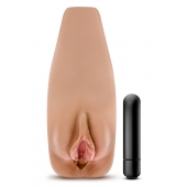 Маструбатор-вагина с вибрацией Soft   Wet Renata Realistic Tan Masturbator - Blush Novelties - в Красноярске купить с доставкой