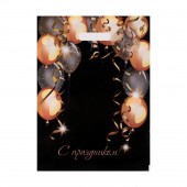 Пакет с вырубной ручкой и принтом в виде шариков (30х40 см) - Сима-Ленд - купить с доставкой в Красноярске