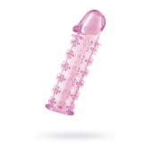 Розовая насадка на пенис с шипами - 12,5 см. - A-toys - в Красноярске купить с доставкой