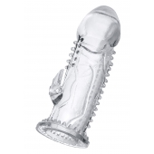 Прозрачная насадка на пенис с шипиками и коготком - 13,5 см. - A-toys - в Красноярске купить с доставкой
