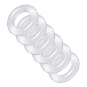 Комплект из 6 прозрачных эрекционных колец Ring Master Custom Ball Stretcher Kit - XR Brands - в Красноярске купить с доставкой