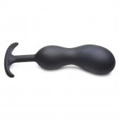 Черный массажер простаты с утяжелителями Premium Silicone Weighted Prostate Plug XL - 20,8 см. - XR Brands - в Красноярске купить с доставкой