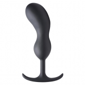 Черный массажер простаты с утяжелителями Premium Silicone Weighted Prostate Plug XL - 20,8 см. - XR Brands - в Красноярске купить с доставкой