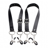Ремни с зажимами для половых губ Spread Labia Spreader Straps with Clamps - XR Brands - купить с доставкой в Красноярске