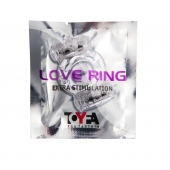 Прозрачное виброкольцо с двумя вибропульками - Toyfa Basic - в Красноярске купить с доставкой