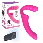 Розовый безремневой страпон Straples Strap-On Dildo - Erokay - купить с доставкой в Красноярске