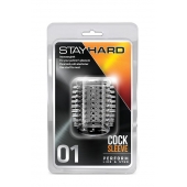 Прозрачная насадка с шипами STAY HARD COCK SLEEVE 01 CLEAR - Blush Novelties - в Красноярске купить с доставкой