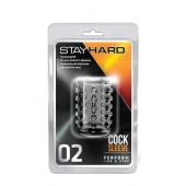 Прозрачная насадка на пенис с шишечками STAY HARD COCK SLEEVE 02 CLEAR - Blush Novelties - в Красноярске купить с доставкой