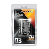 Прозрачная насадка с шипами и шишечками STAY HARD COCK SLEEVE 03 CLEAR - Blush Novelties - в Красноярске купить с доставкой