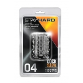 Прозрачная насадка с бороздками STAY HARD COCK SLEEVE 04 CLEAR - Blush Novelties - в Красноярске купить с доставкой