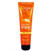 Гель с эффектом вибрации Lube Tube Vibe Medium Pina Colada - 100 мл. - ORGIE - купить с доставкой в Красноярске