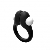Черное эрекционное кольцо Zippy Vibrating Ring With Bullet - Adrien Lastic - в Красноярске купить с доставкой