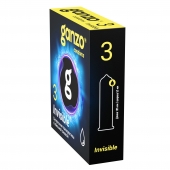 Супертонкие презервативы Ganzo Invisible - 3 шт. - Ganzo - купить с доставкой в Красноярске
