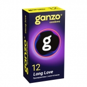 Презервативы с анестетиком для продления удовольствия Ganzo Long Love - 12 шт. - Ganzo - купить с доставкой в Красноярске