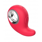 Красный клиторальный массажер с функцией постукивания - Secwell в Красноярске Красный клиторальный массажер с функцией постукивания - Secwell