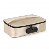 Золотистая сумочка для хранения игрушек Discreet Box - Dorcel - купить с доставкой в Красноярске