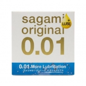Увлажнённый презерватив Sagami Original 0.01 Extra Lub - 1 шт. - Sagami - купить с доставкой в Красноярске