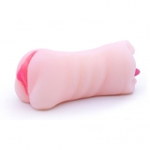 Телесный двусторонний мастурбатор - вагина и ротик - Boys of Toys - в Красноярске купить с доставкой