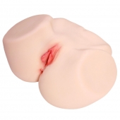 Мастурбатор-полуторс с двойным слоем материала и вибрацией Jenny Onahole Real Vagina - KOKOS - в Красноярске купить с доставкой