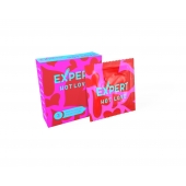 Презервативы с разогревающим эффектом Expert Hot Love - 3 шт. - Expert - купить с доставкой в Красноярске