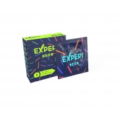 Светящиеся в темноте презервативы Expert Neon - 3 шт. - Expert - купить с доставкой в Красноярске