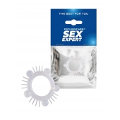 Эластичное эрекционное кольцо с шишечками и шипами - Sex Expert - в Красноярске купить с доставкой