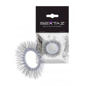 Круглое эрекционное кольцо с «ресничками» - Sextaz - в Красноярске купить с доставкой