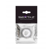 Эластичное эрекционное кольцо с длинными черными «ресничками» - Sextaz - в Красноярске купить с доставкой
