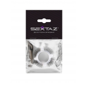 Эластичное кольцо с «ресничками» и 4 шариками - Sextaz - в Красноярске купить с доставкой